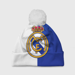 Шапка 3D c помпоном Real Madrid