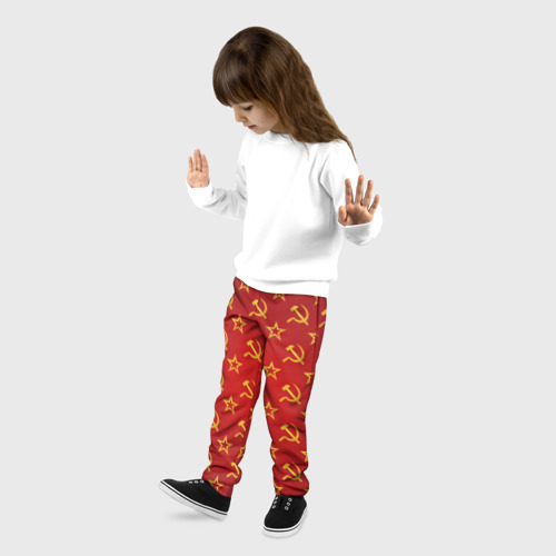 Детские брюки 3D СССР, цвет 3D печать - фото 3