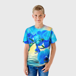 Детская футболка 3D Орхидеи - фото 2