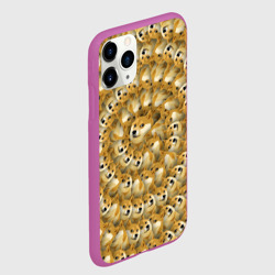 Чехол для iPhone 11 Pro матовый Фрактал из Doge мем узор - фото 2