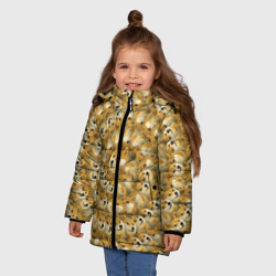 Зимняя куртка для девочек 3D Фрактал из Doge - фото 2
