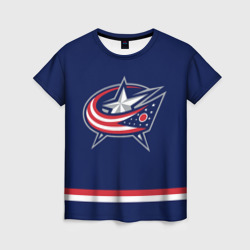 Женская футболка 3D Columbus Blue Jackets