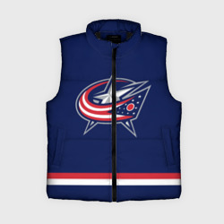 Женский жилет утепленный 3D Columbus Blue Jackets