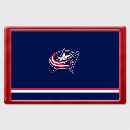 Магнит 45*70 с принтом Columbus Blue Jackets, вид спереди №1