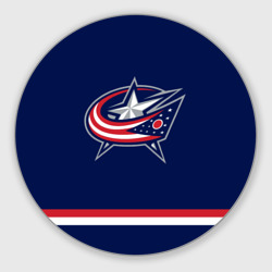 Круглый коврик для мышки Columbus Blue Jackets