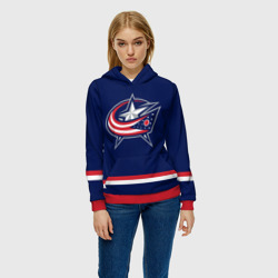 Женская толстовка 3D Columbus Blue Jackets - фото 2