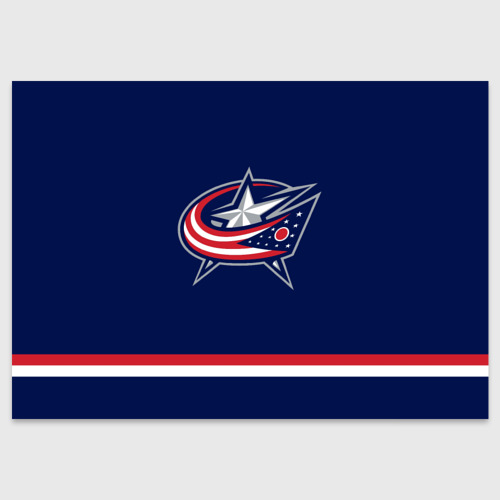 Поздравительная открытка Columbus Blue Jackets, цвет белый