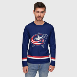 Мужской лонгслив 3D Columbus Blue Jackets - фото 2