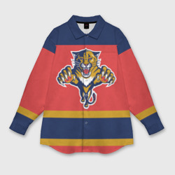 Женская рубашка oversize 3D Florida Panthers