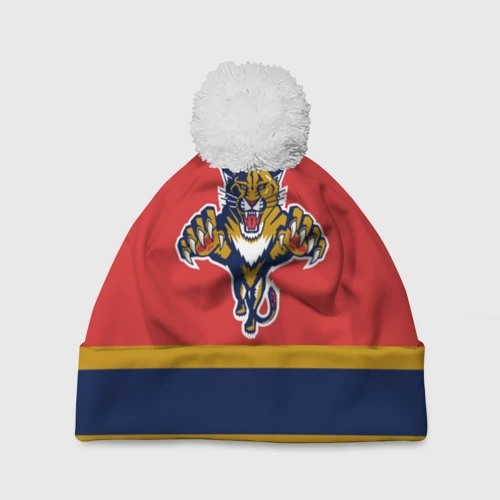 Шапка 3D c помпоном Florida Panthers