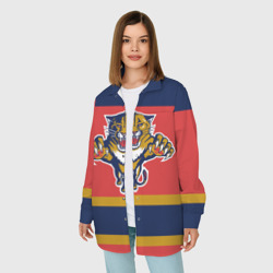 Женская рубашка oversize 3D Florida Panthers - фото 2