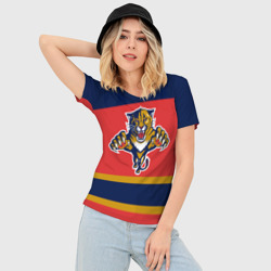 Женская футболка 3D Slim Florida Panthers - фото 2