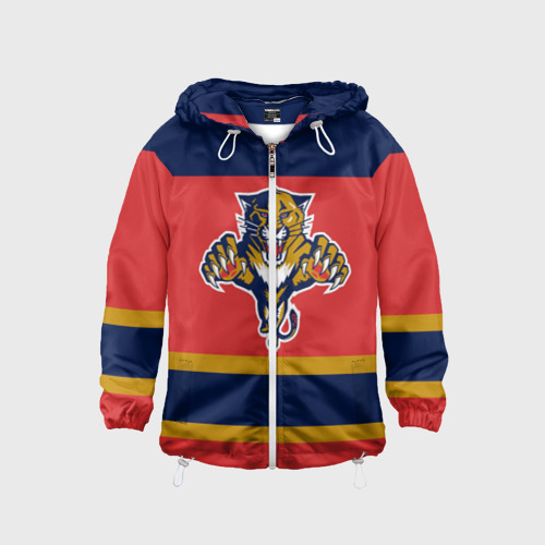 Детская ветровка 3D Florida Panthers, цвет белый