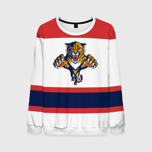 Мужской свитшот 3D Florida Panthers white, цвет белый