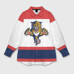 Женская рубашка oversize 3D Florida Panthers white