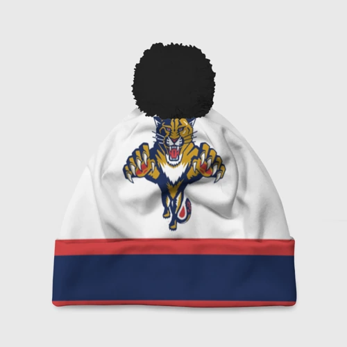 Шапка 3D c помпоном Florida Panthers white