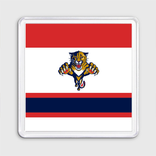 Магнит 55*55 Florida Panthers white