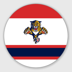 Круглый коврик для мышки Florida Panthers white