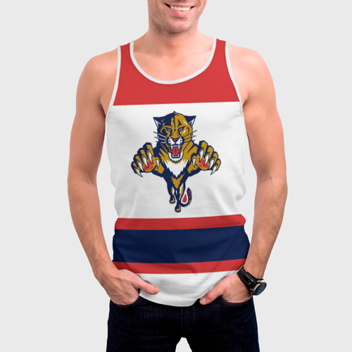 Мужская майка 3D Florida Panthers white - фото 3