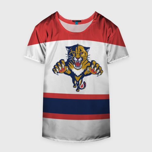 Накидка на куртку 3D Florida Panthers white, цвет 3D печать - фото 4