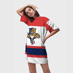 Платье-футболка 3D Florida Panthers white - фото 2