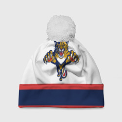 Шапка 3D c помпоном Florida Panthers white