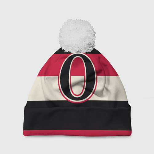 Шапка 3D c помпоном Ottawa Senators O, цвет 3D печать