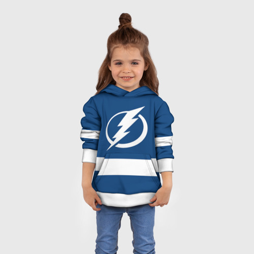 Детская толстовка 3D Tampa Bay Lightning, цвет белый - фото 4