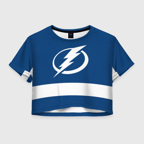 Женская футболка Crop-top 3D Tampa Bay Lightning, цвет 3D печать