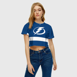 Женская футболка Crop-top 3D Tampa Bay Lightning - фото 2