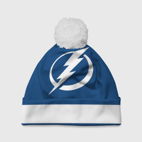 Шапка 3D c помпоном Tampa Bay Lightning