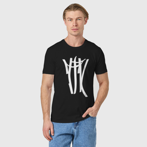 Мужская футболка хлопок ТГК, цвет черный - фото 3