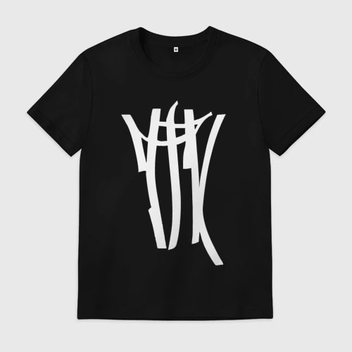 Мужская футболка хлопок с принтом ТГК, вид спереди #2