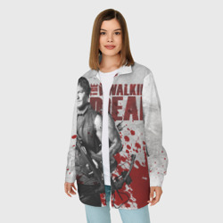 Женская рубашка oversize 3D Walking Dead - фото 2