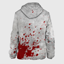 Куртка с принтом Walking Dead для мужчины, вид сзади №1. Цвет основы: белый