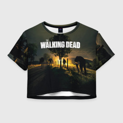 Женская футболка Crop-top 3D Walking Dead