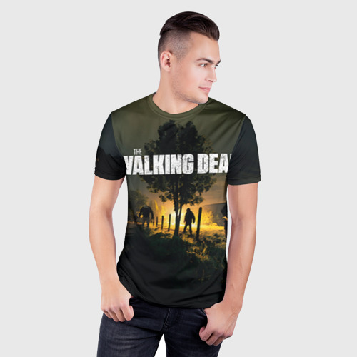 Мужская футболка 3D Slim Walking Dead, цвет 3D печать - фото 3