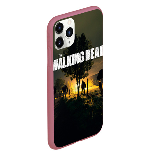 Чехол для iPhone 11 Pro матовый с принтом Walking Dead, вид сбоку #3