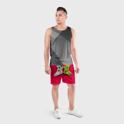 Мужские шорты спортивные Игроман, цвет 3D печать - фото 4