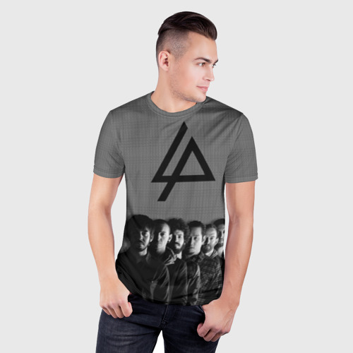 Мужская футболка 3D Slim LINKIN PARK, цвет 3D печать - фото 3