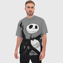 Мужская футболка oversize 3D Джек повелитель тыкв - фото 2