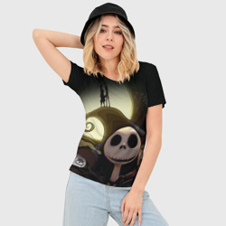 Женская футболка 3D Slim Повелитель тыкв - фото 2