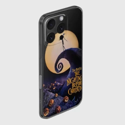 Чехол для iPhone 16 Pro силиконовый с защитой камеры Nightmare before christmas - фото 2