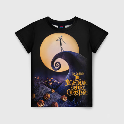 Детская футболка 3D Nightmare before christmas, цвет 3D печать