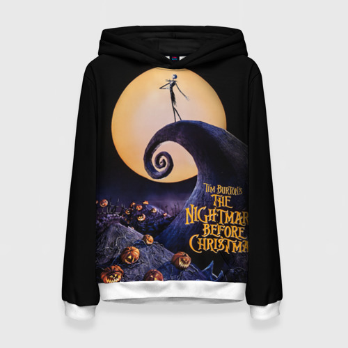 Женская толстовка 3D Nightmare before christmas, цвет 3D печать