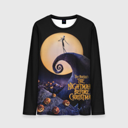 Мужской лонгслив 3D Nightmare before christmas