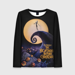 Женский лонгслив 3D Nightmare before christmas