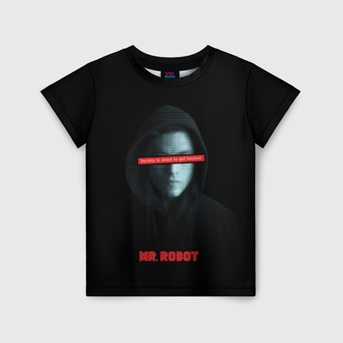 Детская футболка 3D Mr Robot, цвет 3D печать