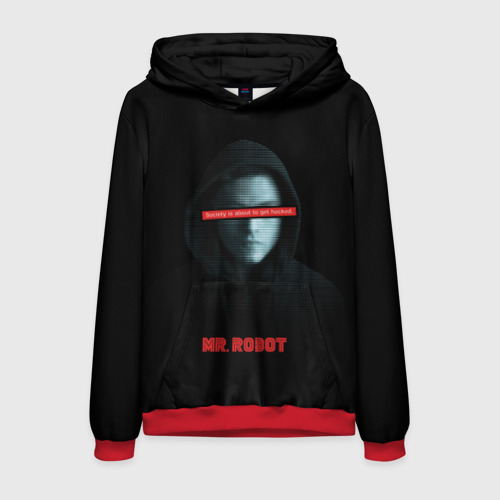 Мужская толстовка 3D Mr Robot, цвет красный