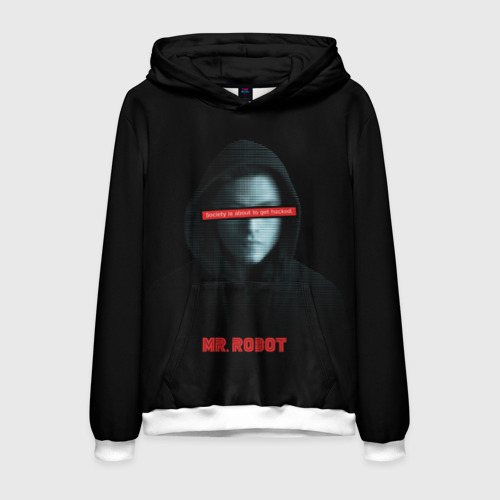 Мужская толстовка 3D Mr Robot, цвет белый